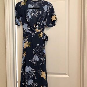Flower wrap dress
